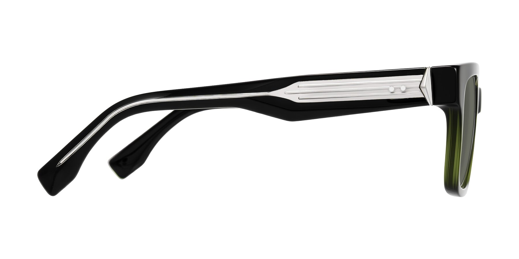 Side of Nimble in Dark Green with Gray Polarized Lenses