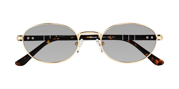 Front of Gamal in Gold/Tortoise