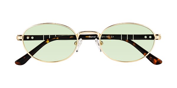 Front of Gamal in Gold/Tortoise
