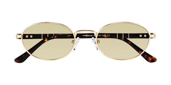 Front of Gamal in Gold/Tortoise