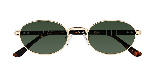 Front of Gamal in Gold/Tortoise