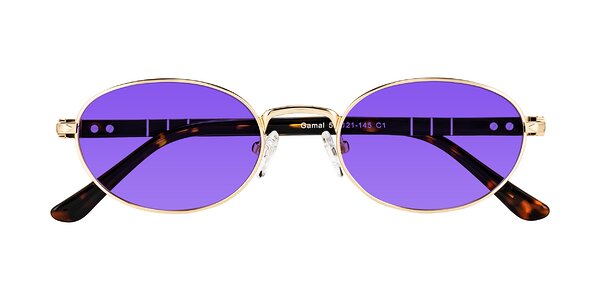 Front of Gamal in Gold/Tortoise