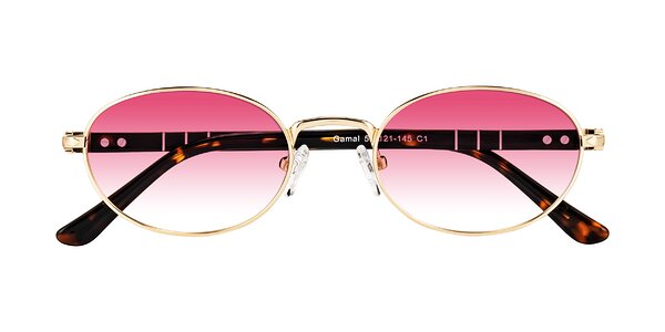 Front of Gamal in Gold/Tortoise