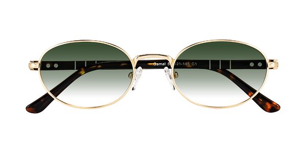 Front of Gamal in Gold/Tortoise