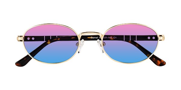 Front of Gamal in Gold/Tortoise