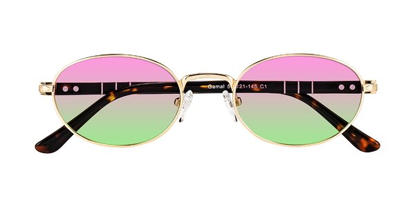Front of Gamal in Gold/Tortoise