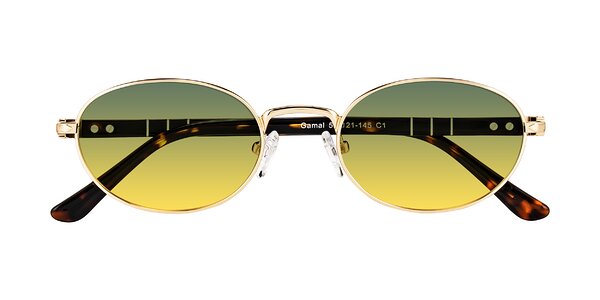 Front of Gamal in Gold/Tortoise