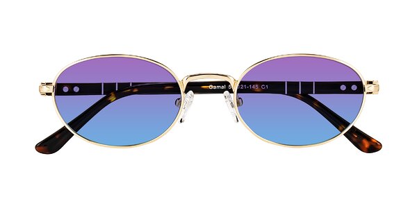 Front of Gamal in Gold/Tortoise