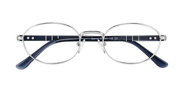 Front of Gamal in Silver/Blue