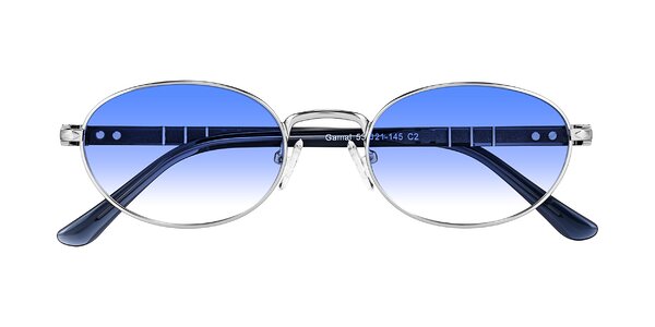 Front of Gamal in Silver/Blue