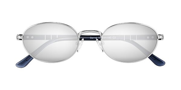 Front of Gamal in Silver/Blue