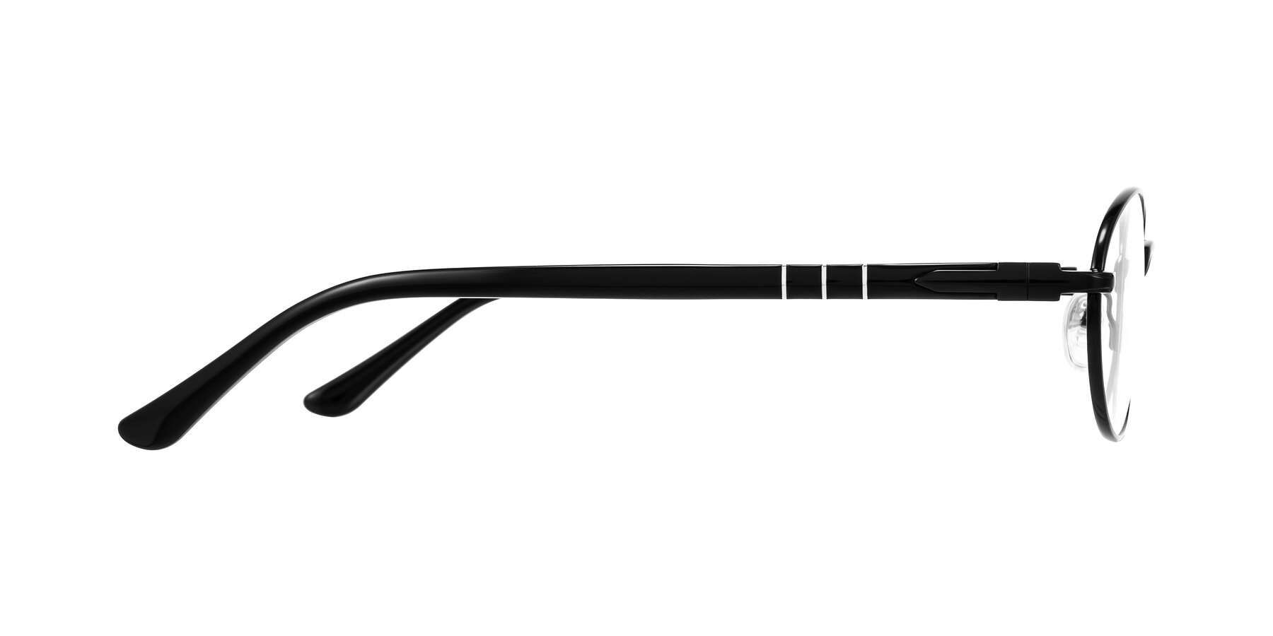 Side of Gamal in Black with Clear Eyeglass Lenses