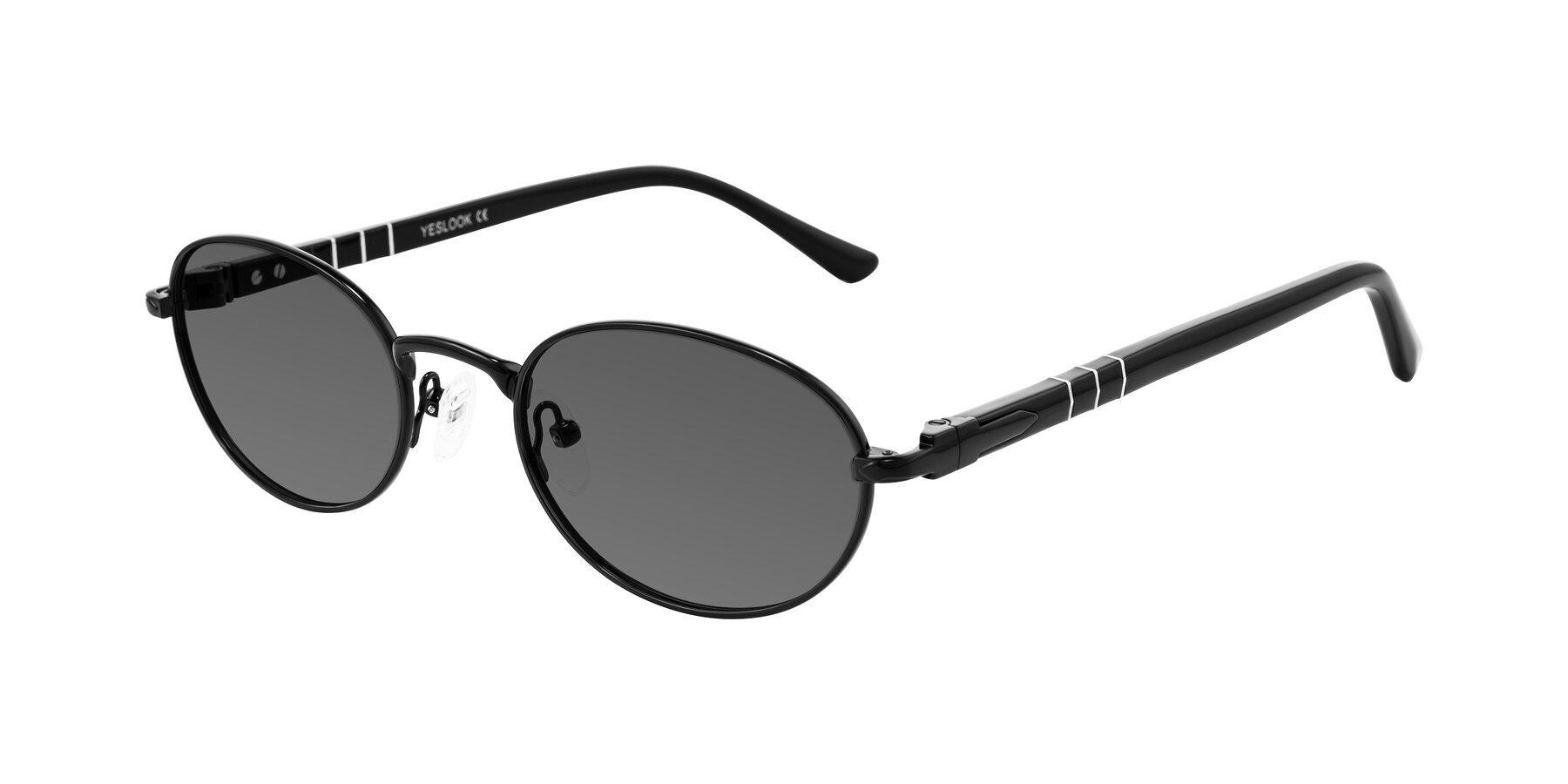 Angle of Gamal in Black with Medium Gray Tinted Lenses