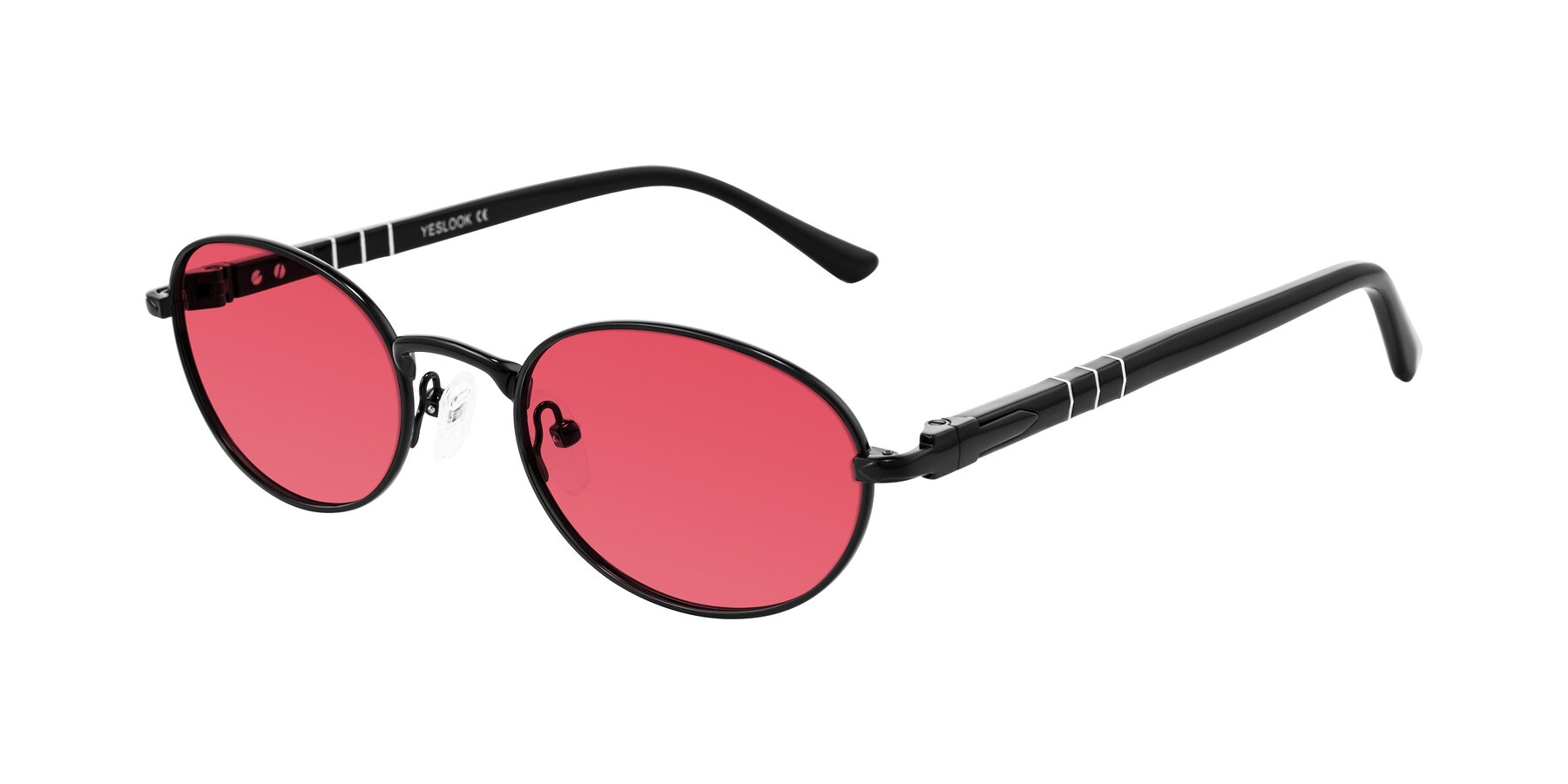 Angle of Gamal in Black with Red Tinted Lenses
