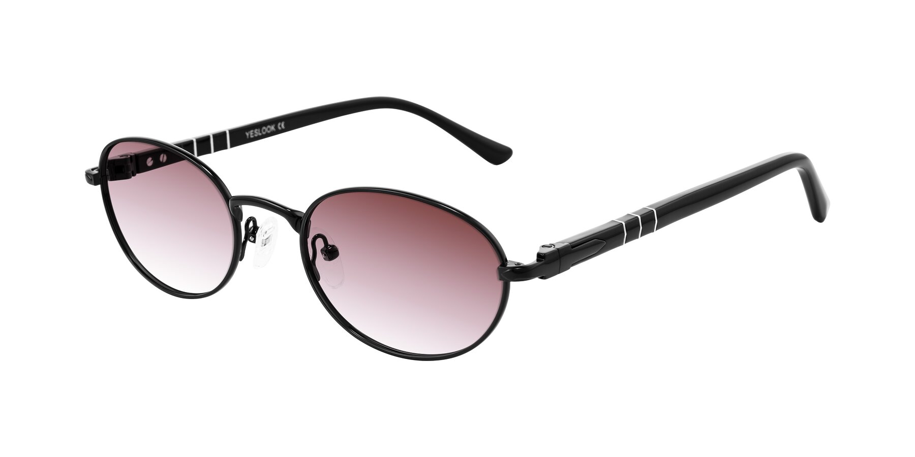 Angle of Gamal in Black with Garnet Gradient Lenses