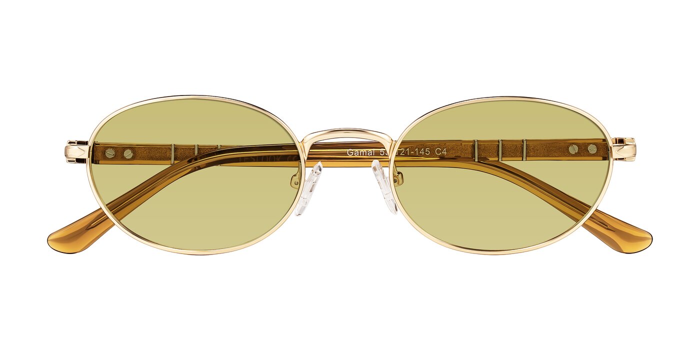 Gamal - Gold/Honey Tinted Sunglasses
