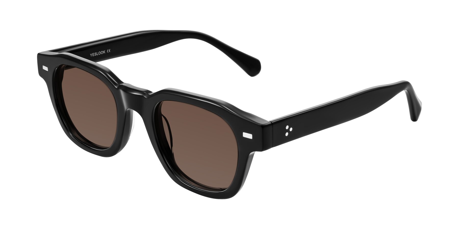 Angle of Orin in Black with Brown Tinted Lenses