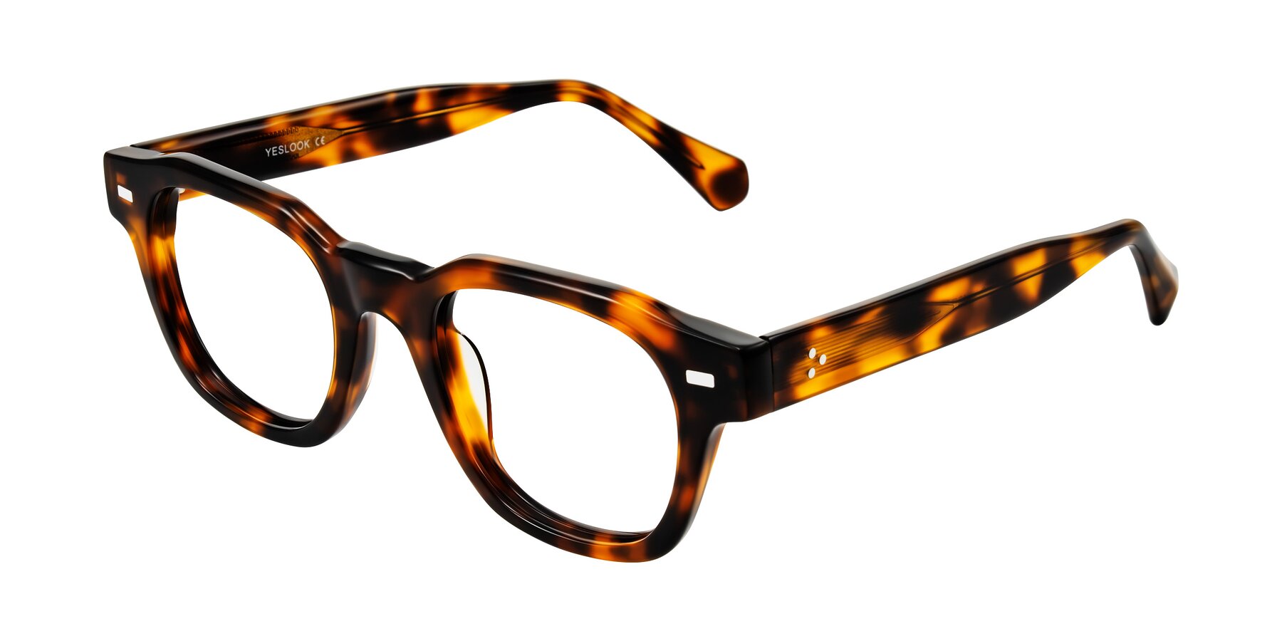 Angle of Orin in Tortoise with Clear Eyeglass Lenses