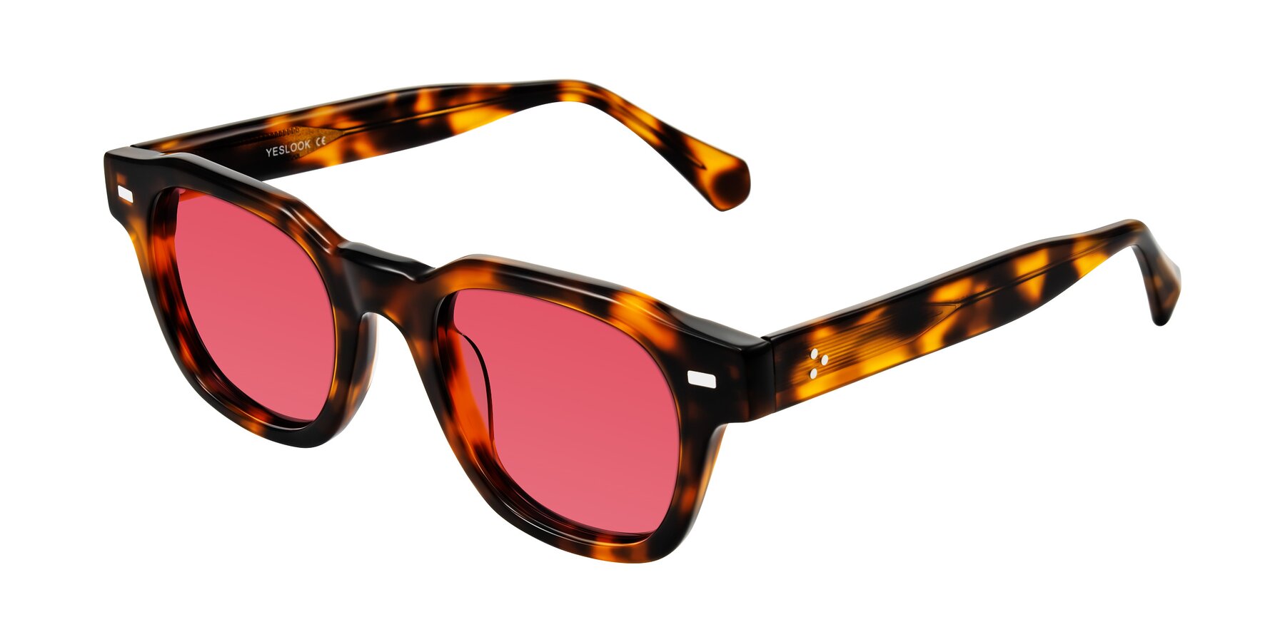 Angle of Orin in Tortoise with Red Tinted Lenses