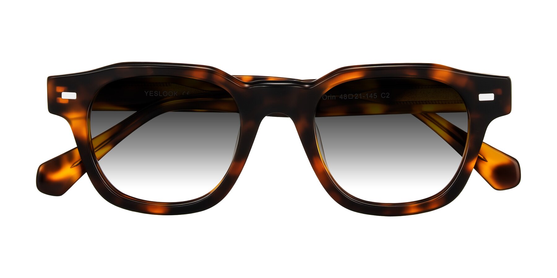 Folded Front of Orin in Tortoise with Gray Gradient Lenses