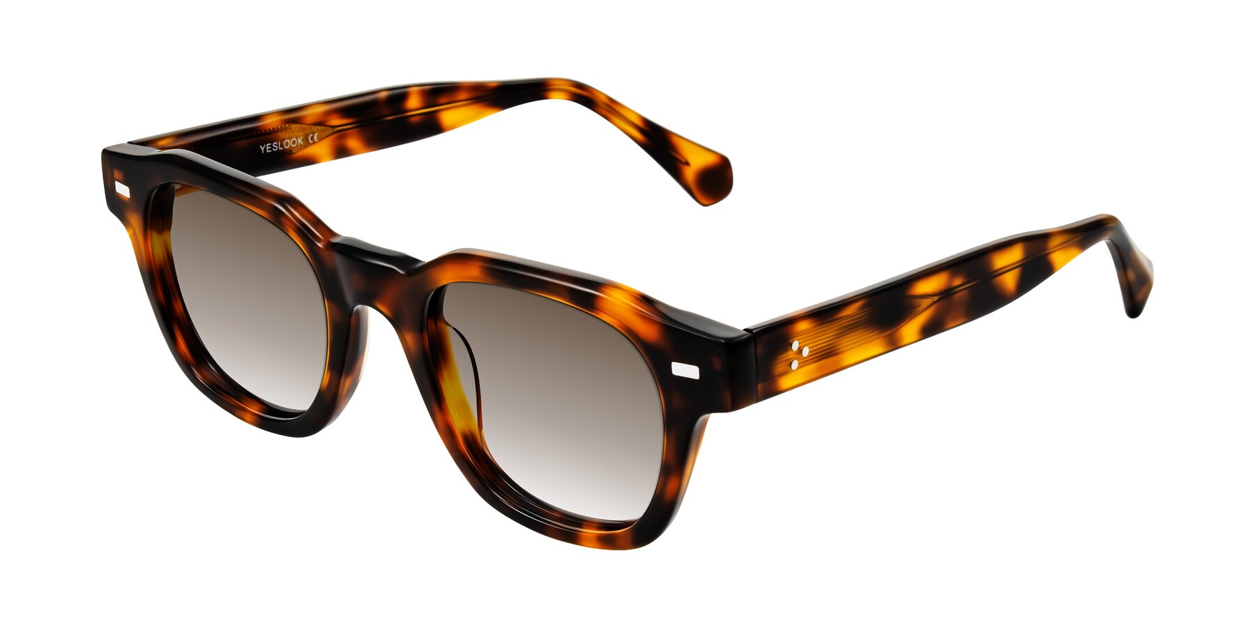 Angle of Orin in Tortoise with Brown Gradient Lenses