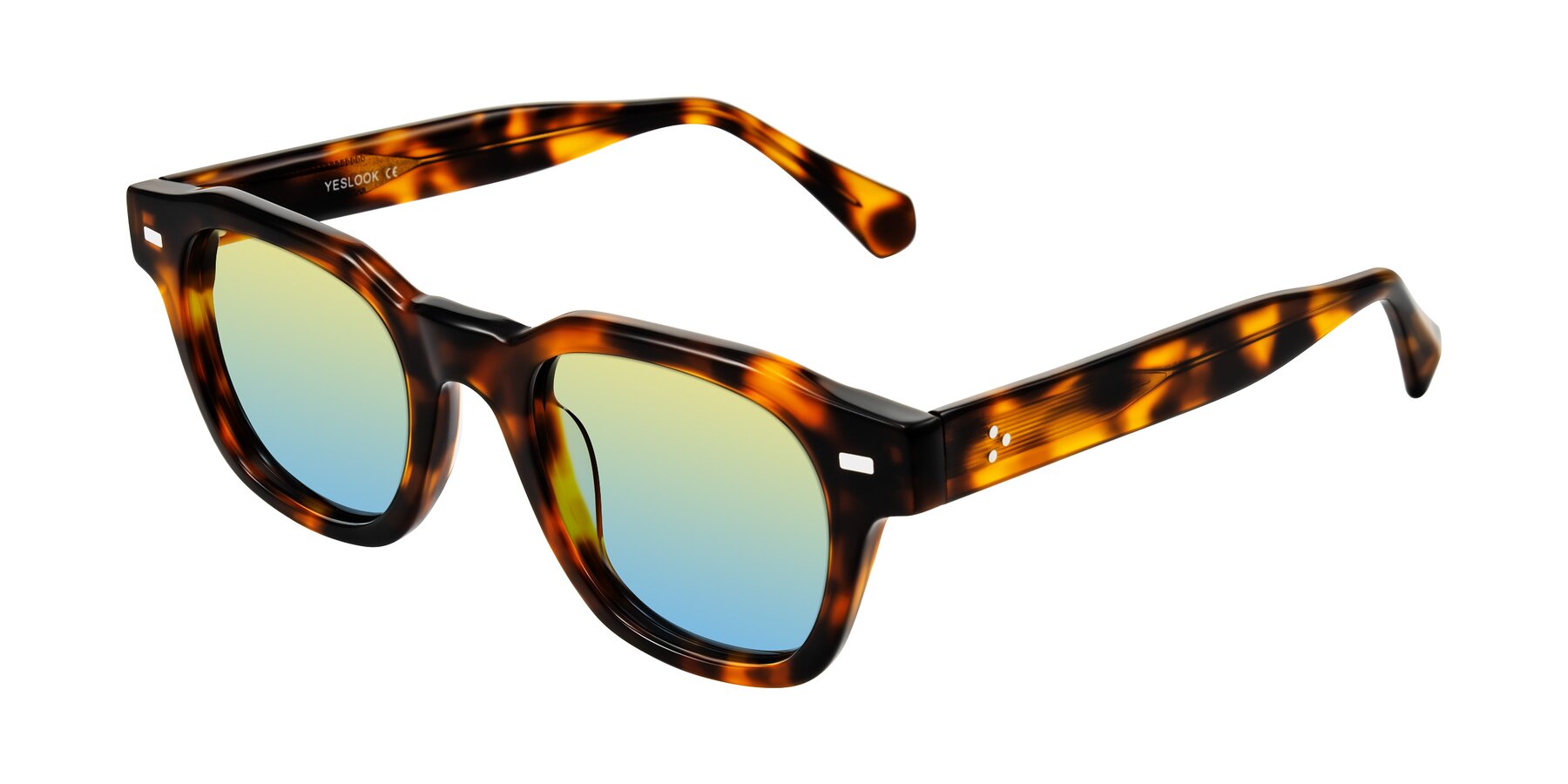Angle of Orin in Tortoise with Yellow / Blue Gradient Lenses