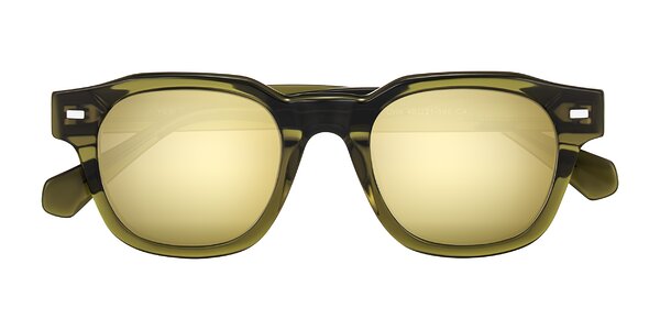 Front of Orin in Translucent Olive Green