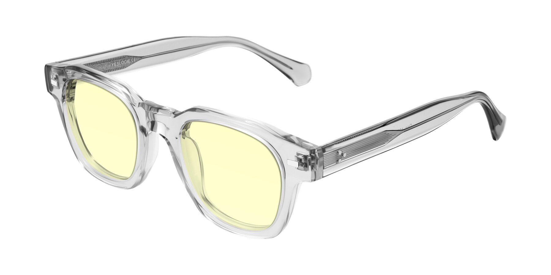 Angle of Orin in Transparent Gray with Light Yellow Tinted Lenses