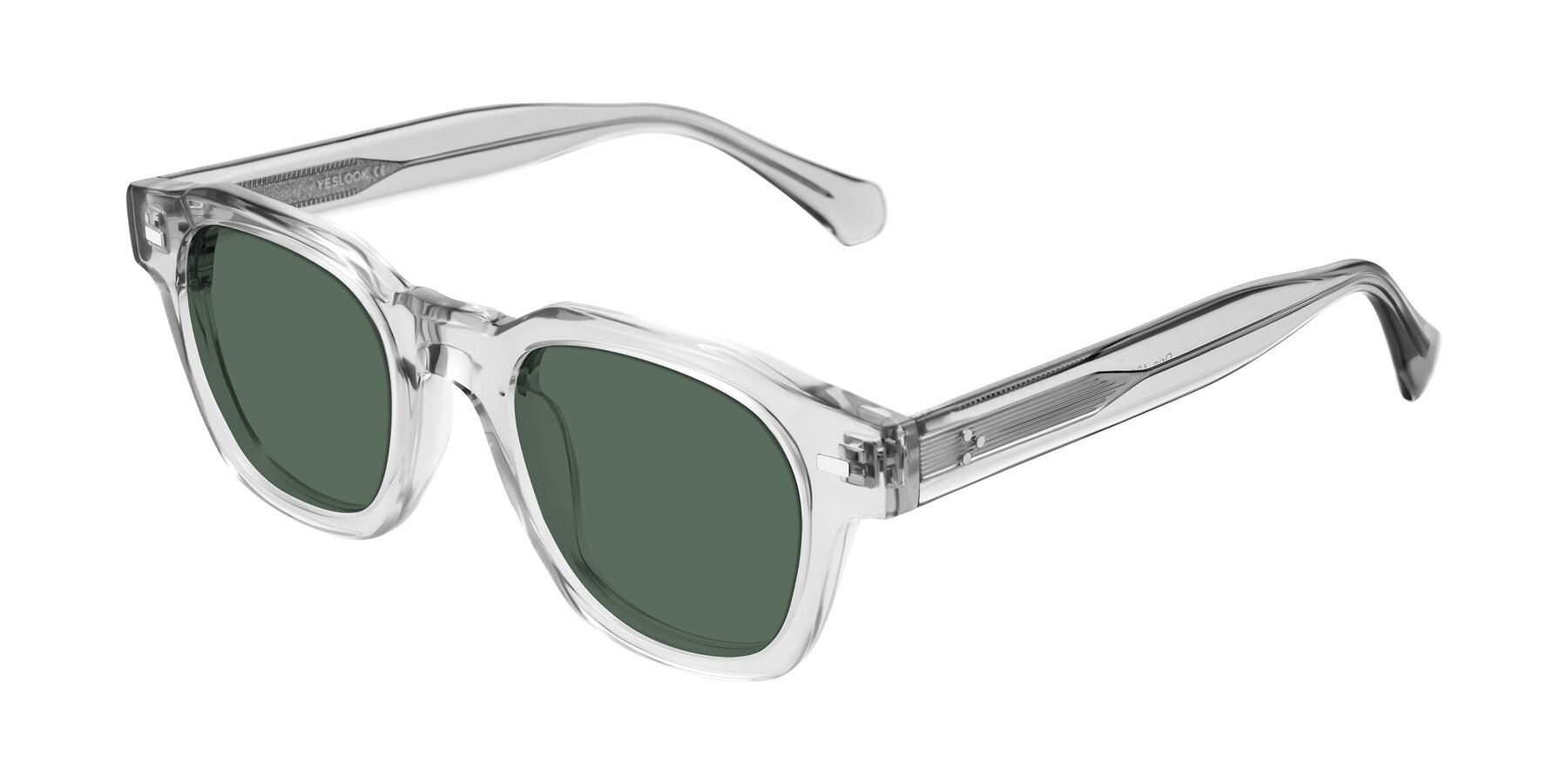 Angle of Orin in Transparent Gray with Green Polarized Lenses