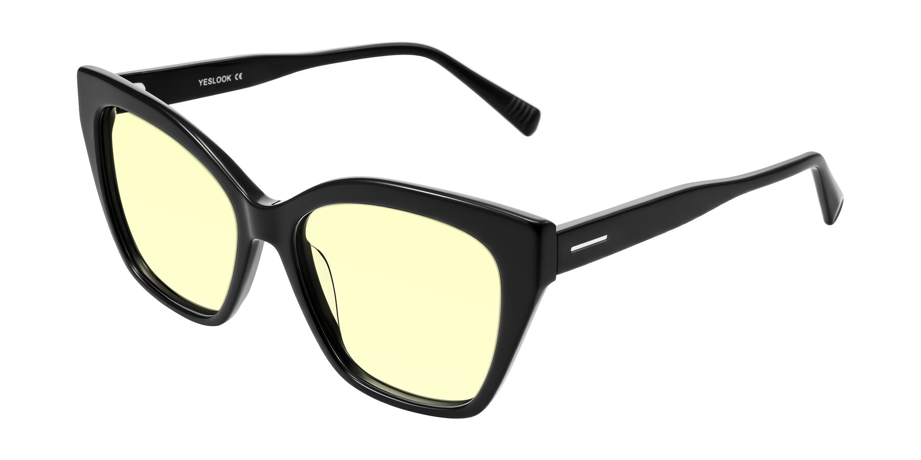 Angle of Landecho in Black with Light Yellow Tinted Lenses