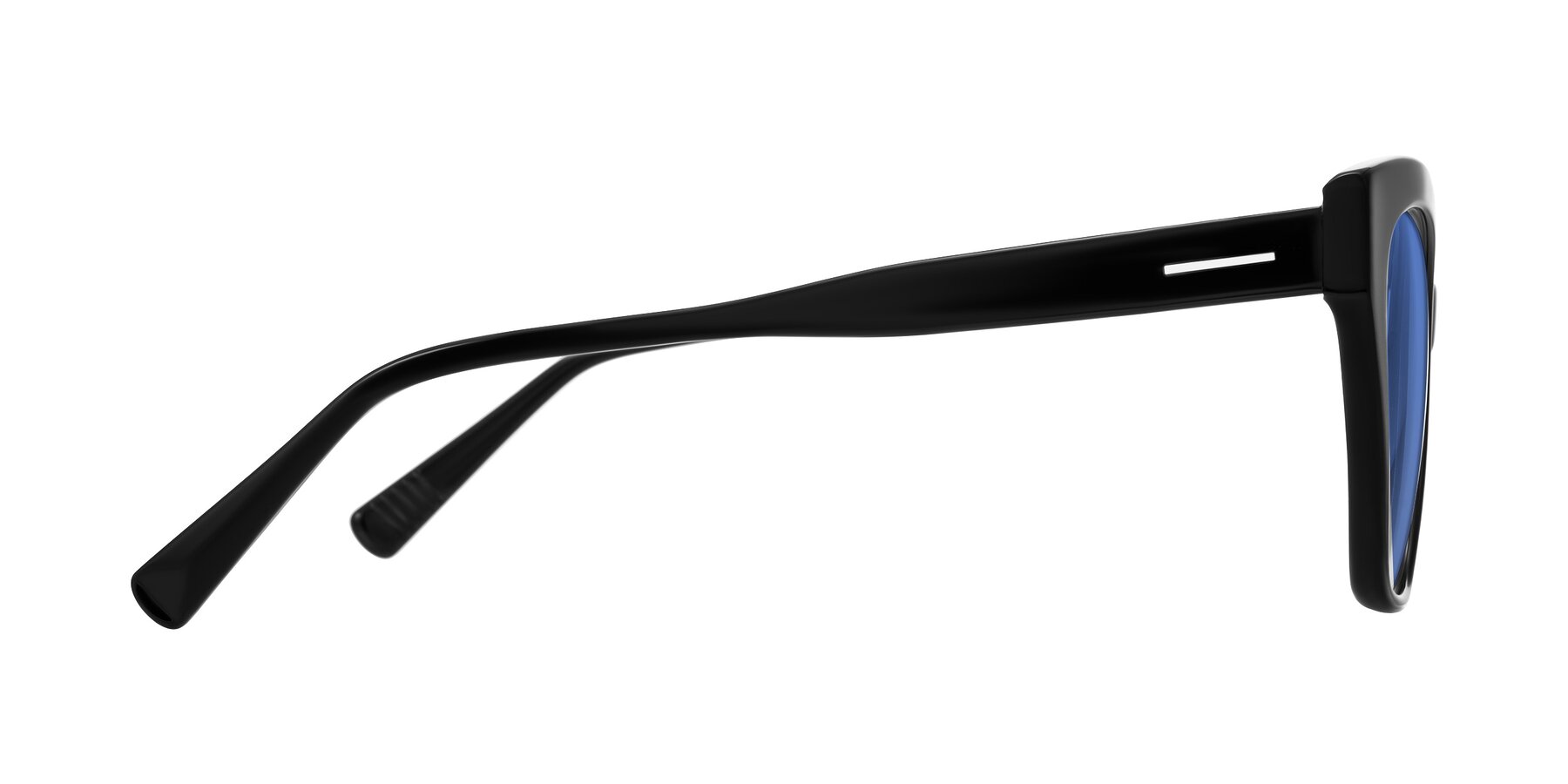 Side of Landecho in Black with Blue Tinted Lenses