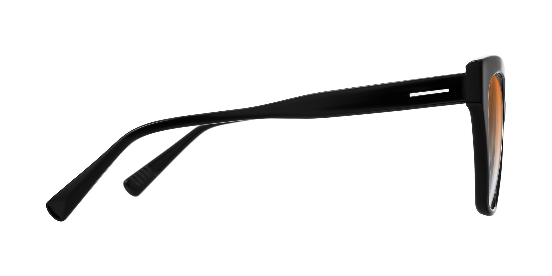 Side of Landecho in Black with Orange Gradient Lenses