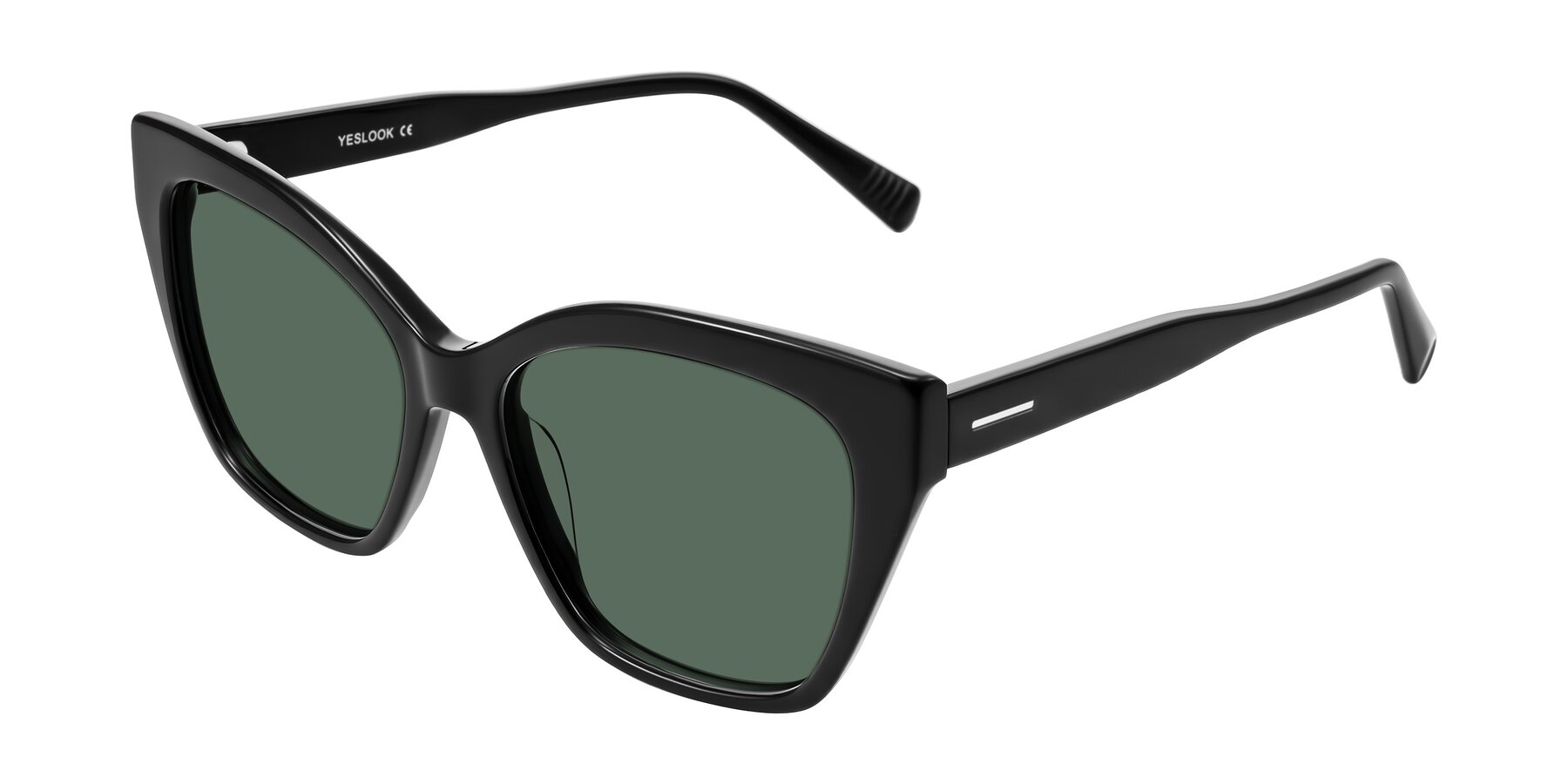 Angle of Landecho in Black with Green Polarized Lenses