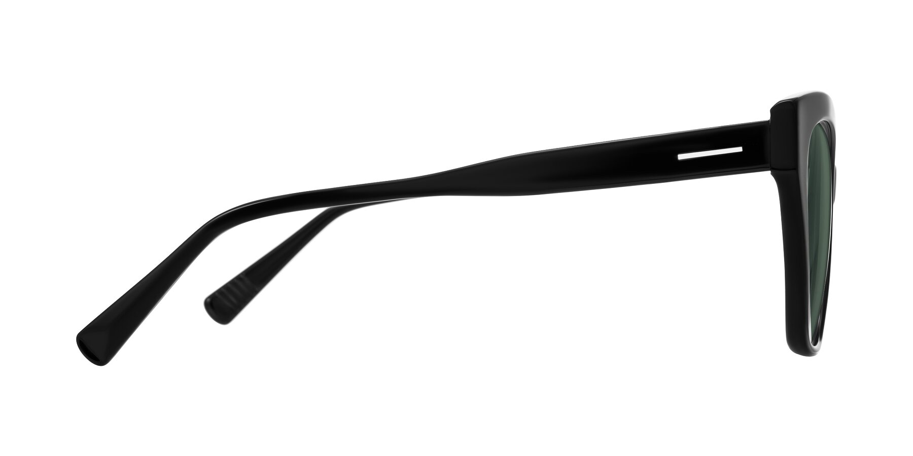 Side of Landecho in Black with Green Polarized Lenses