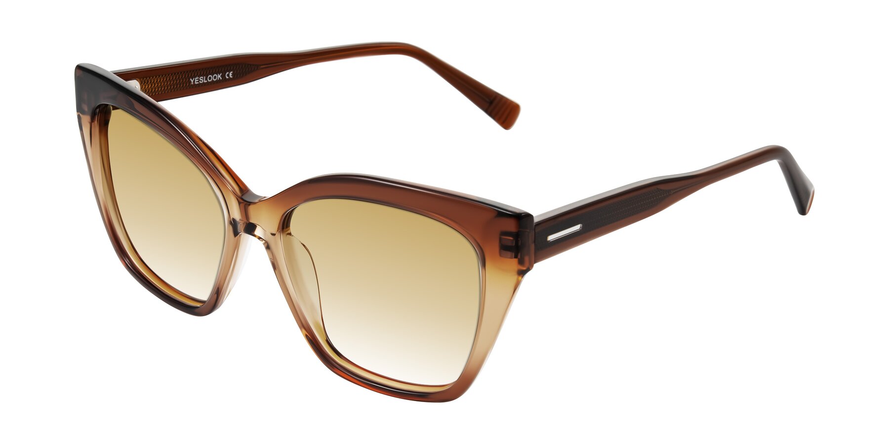 Angle of Landecho in Gradient Brown with Champagne Gradient Lenses