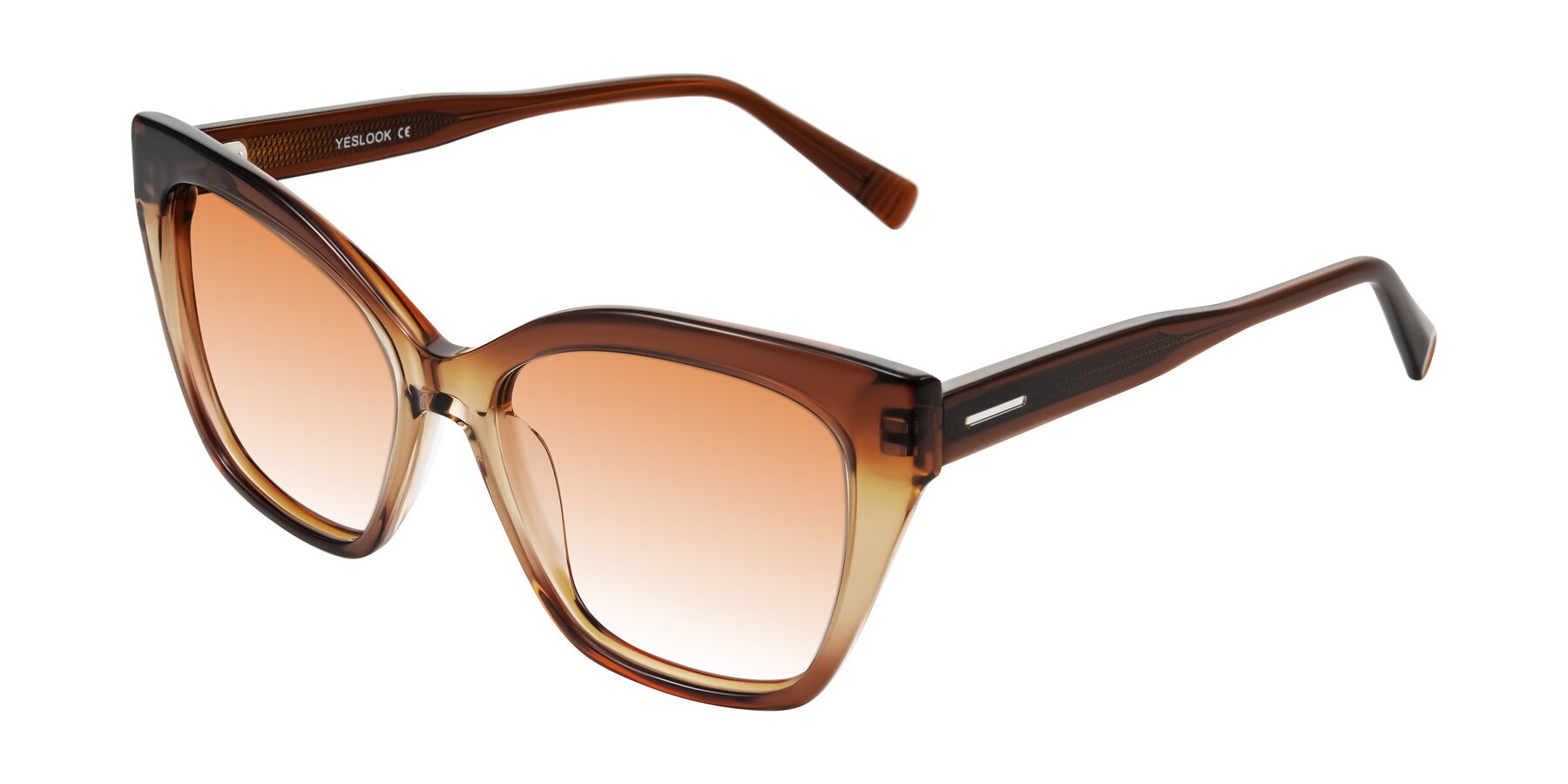 Angle of Landecho in Gradient Brown with Orange Gradient Lenses
