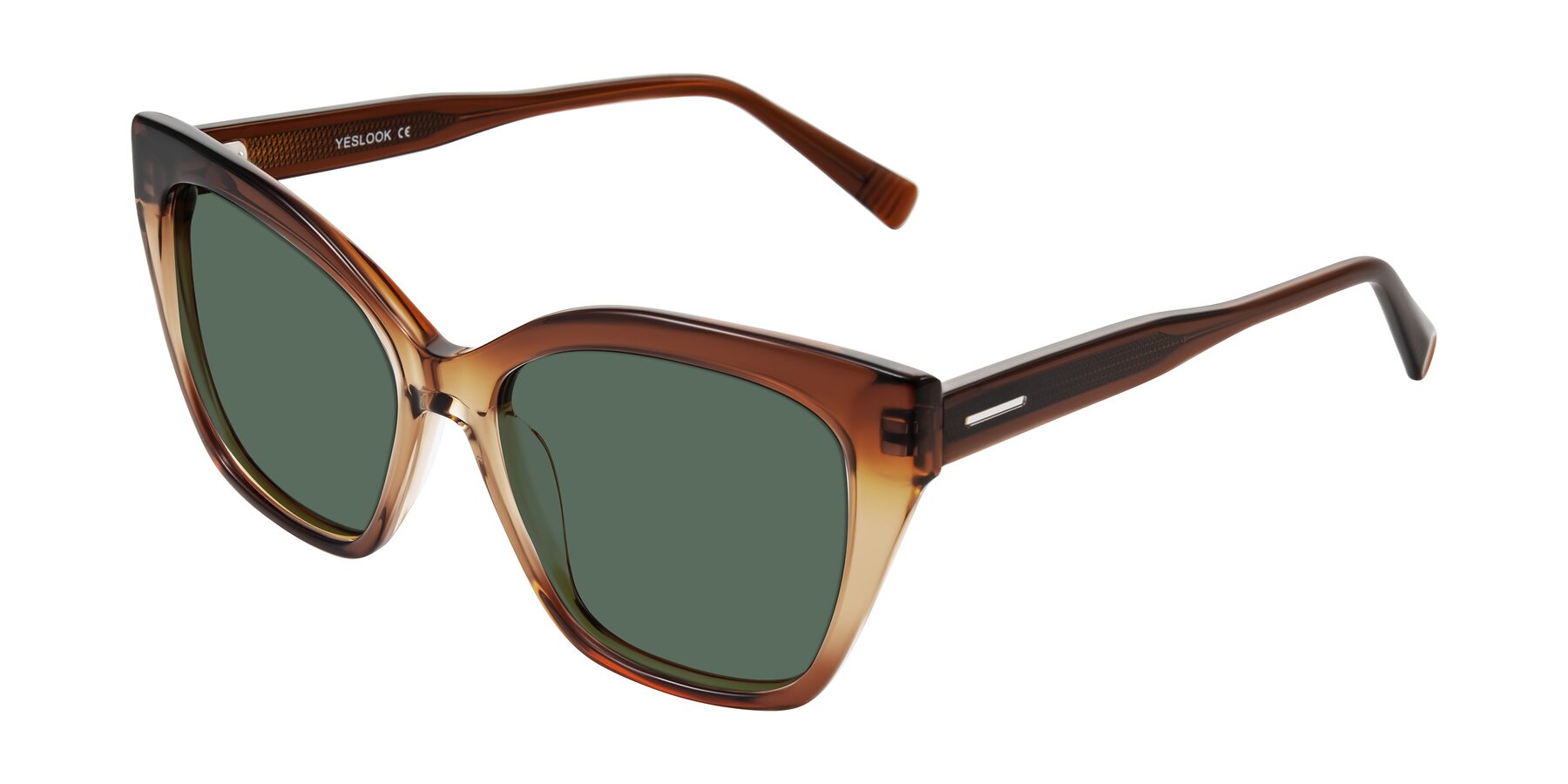 Angle of Landecho in Gradient Brown with Green Polarized Lenses