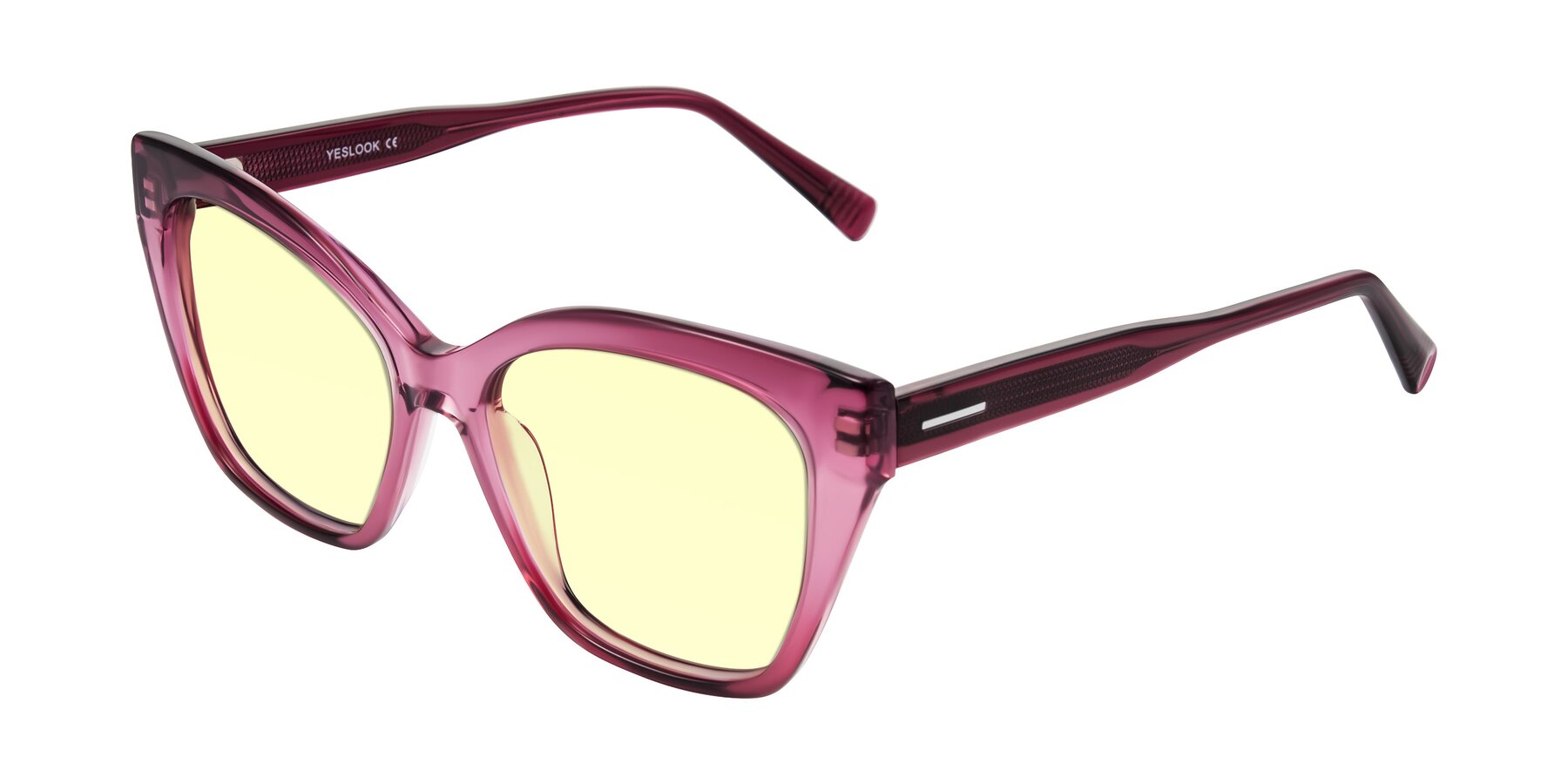 Angle of Landecho in Gradient Purple with Light Yellow Tinted Lenses
