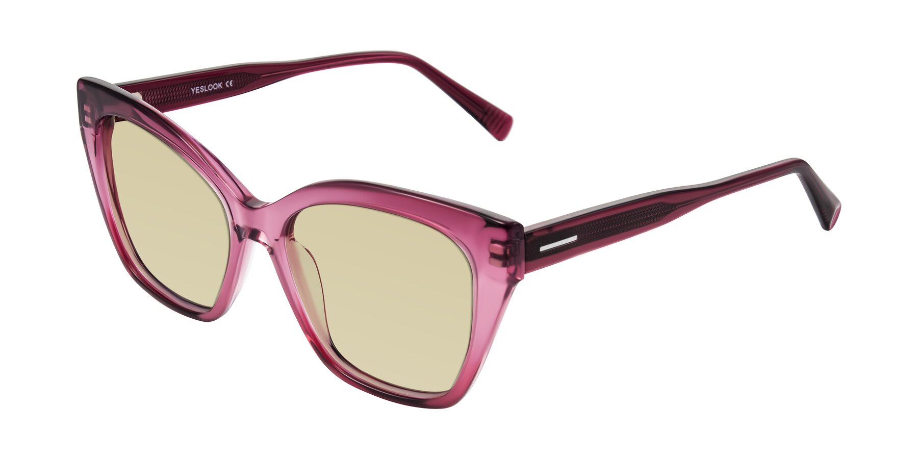 Angle of Landecho in Gradient Purple with Light Champagne Tinted Lenses