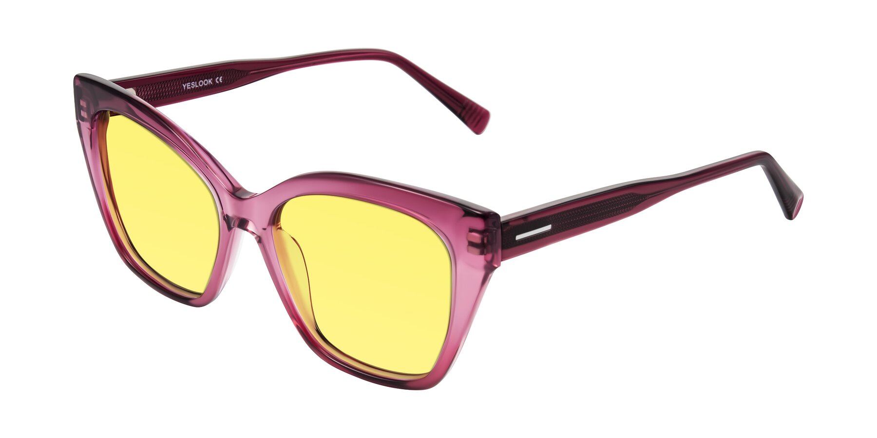 Angle of Landecho in Gradient Purple with Medium Yellow Tinted Lenses