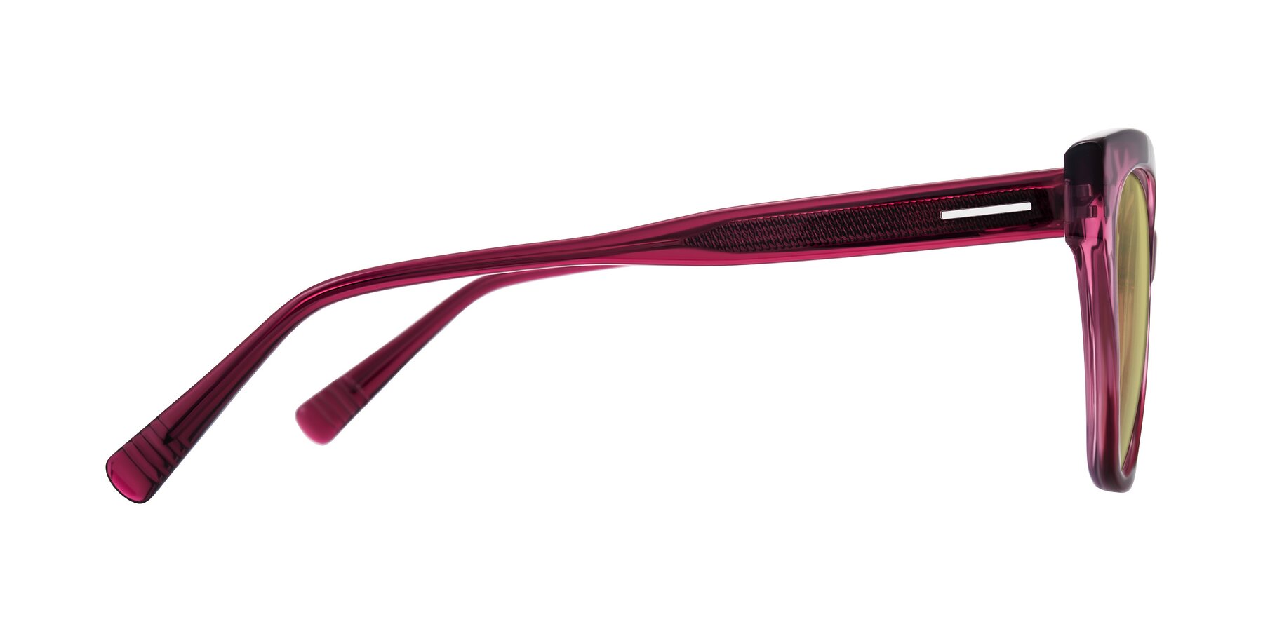 Side of Landecho in Gradient Purple with Medium Champagne Tinted Lenses