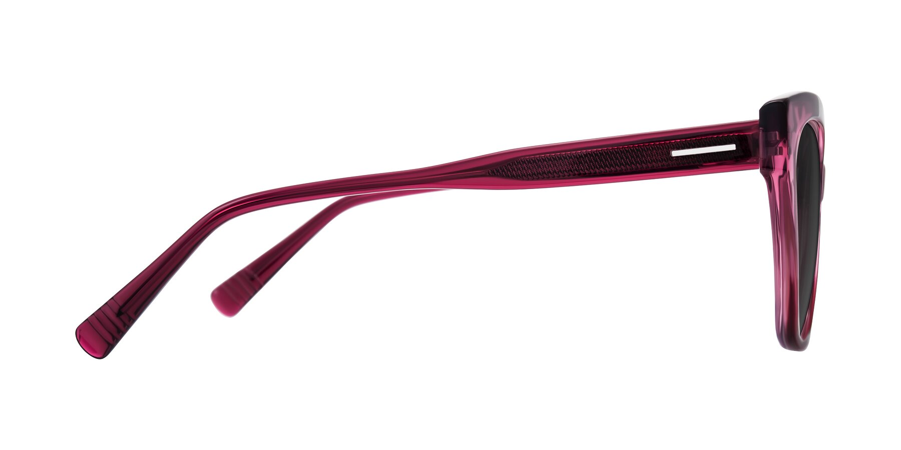 Side of Landecho in Gradient Purple with Gray Tinted Lenses