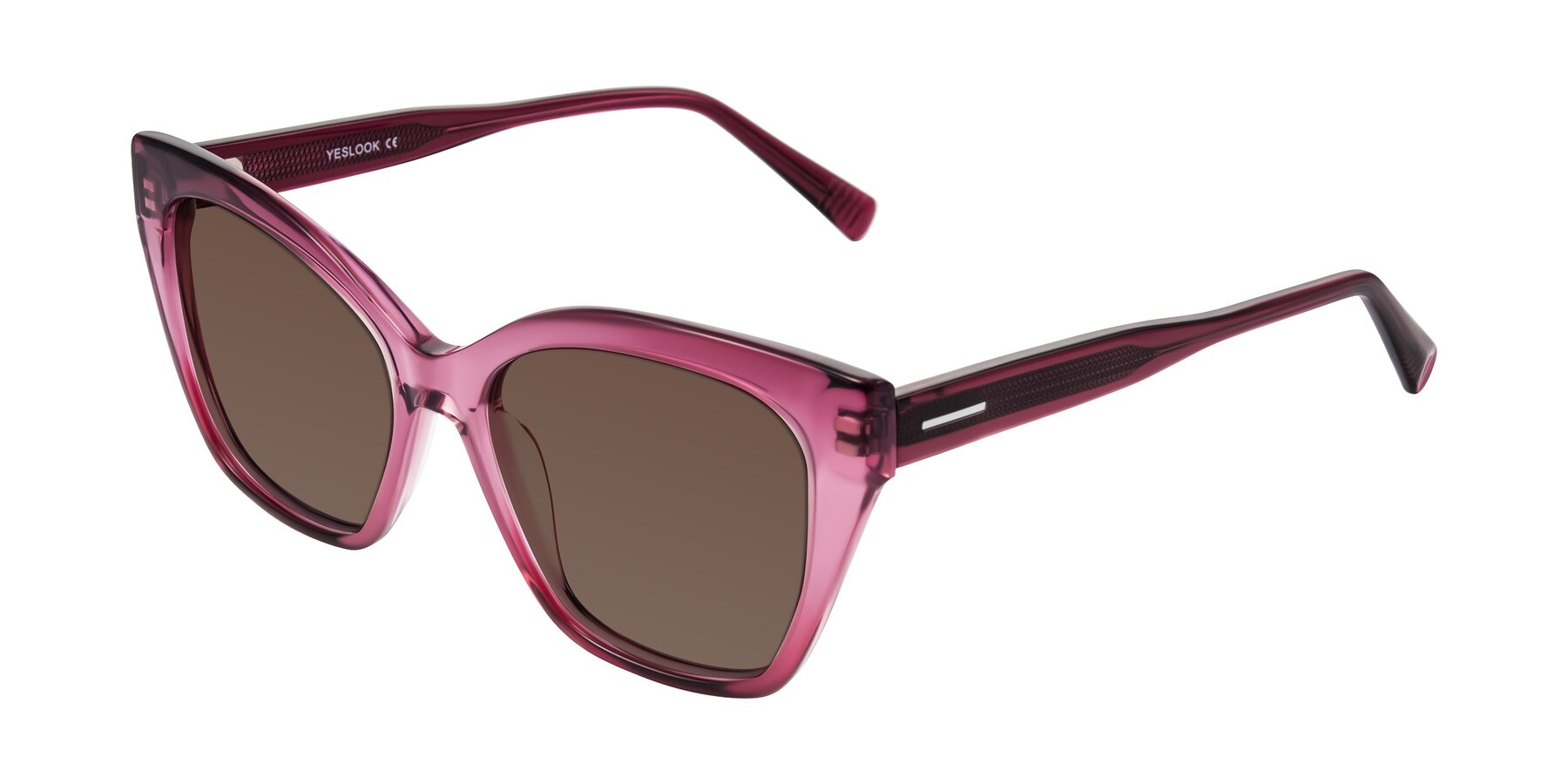 Angle of Landecho in Gradient Purple with Brown Tinted Lenses