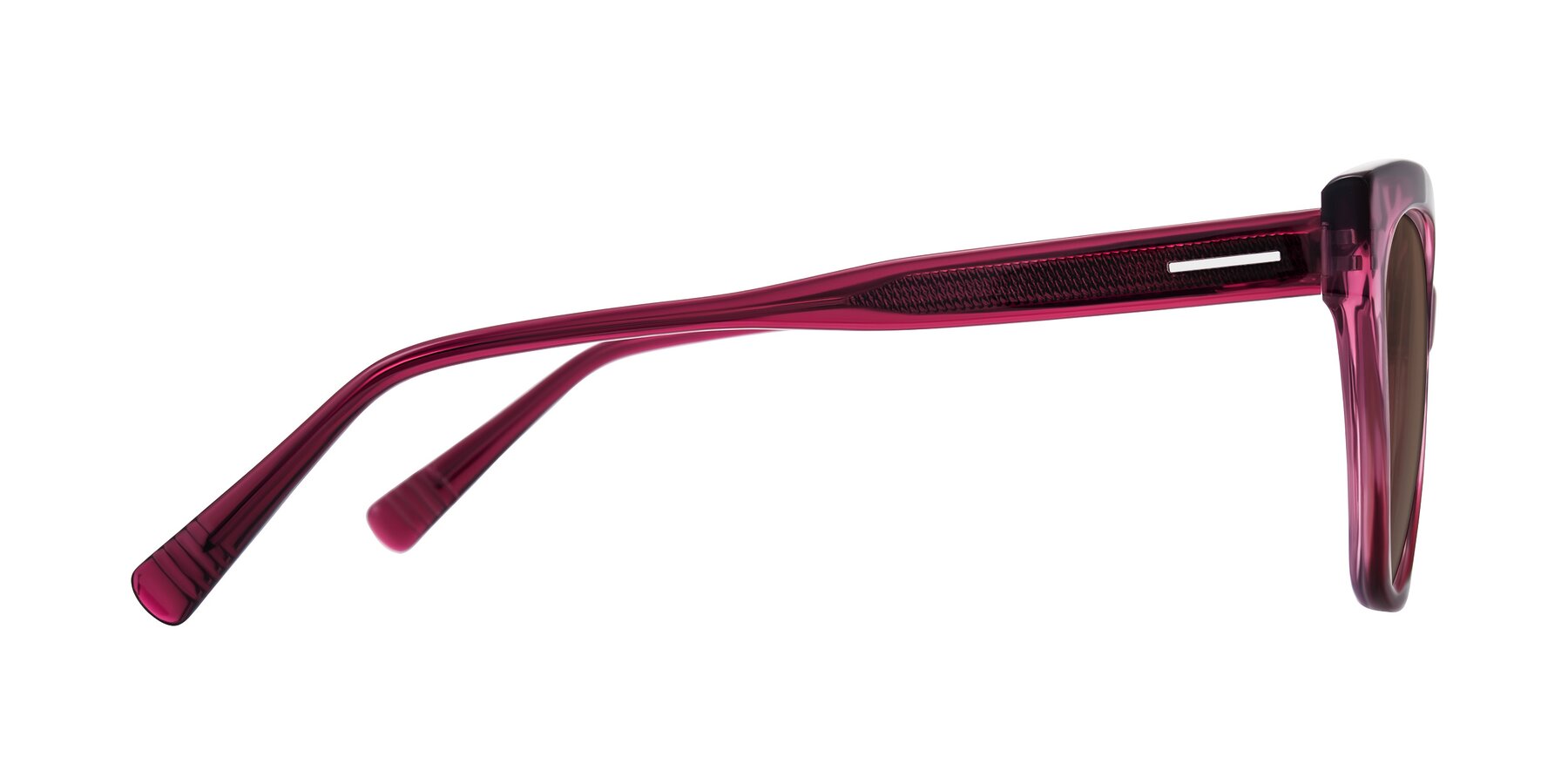 Side of Landecho in Gradient Purple with Brown Tinted Lenses