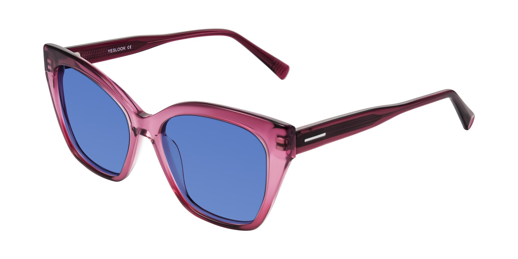 Angle of Landecho in Gradient Purple with Blue Tinted Lenses