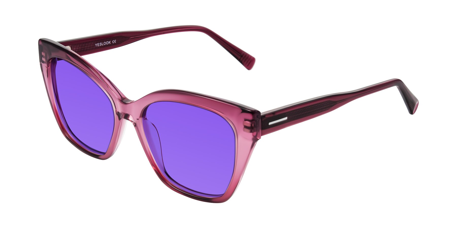 Angle of Landecho in Gradient Purple with Purple Tinted Lenses