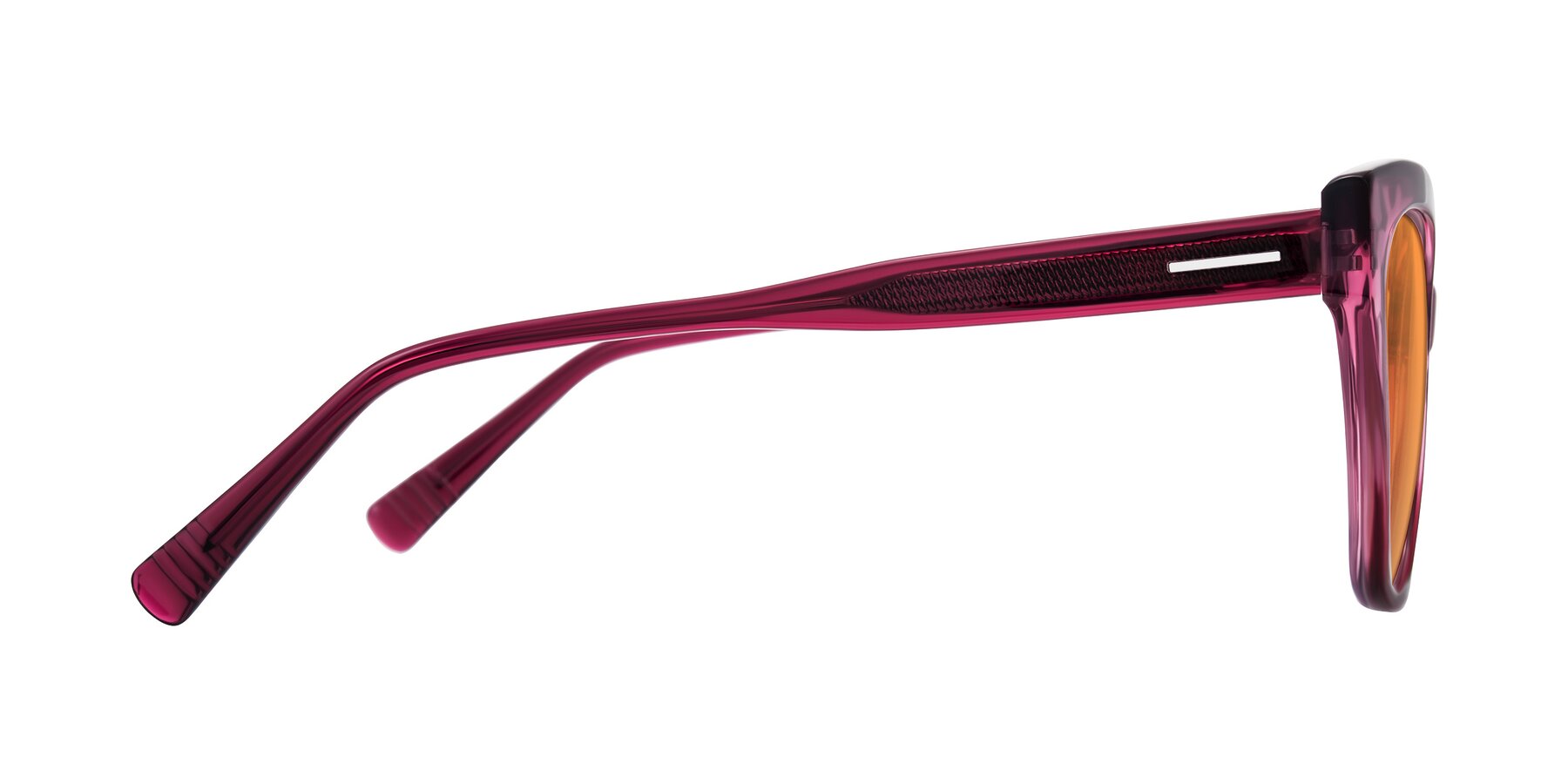 Side of Landecho in Gradient Purple with Orange Tinted Lenses
