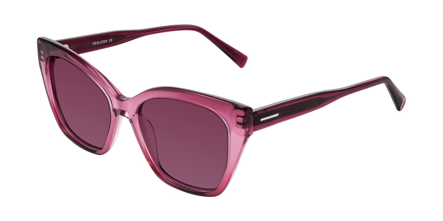 Angle of Landecho in Gradient Purple with Wine Tinted Lenses