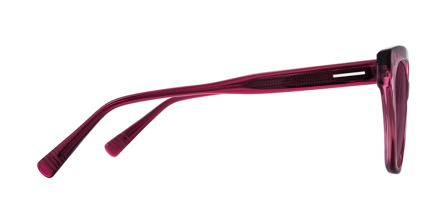 Side of Landecho in Gradient Purple with Wine Tinted Lenses