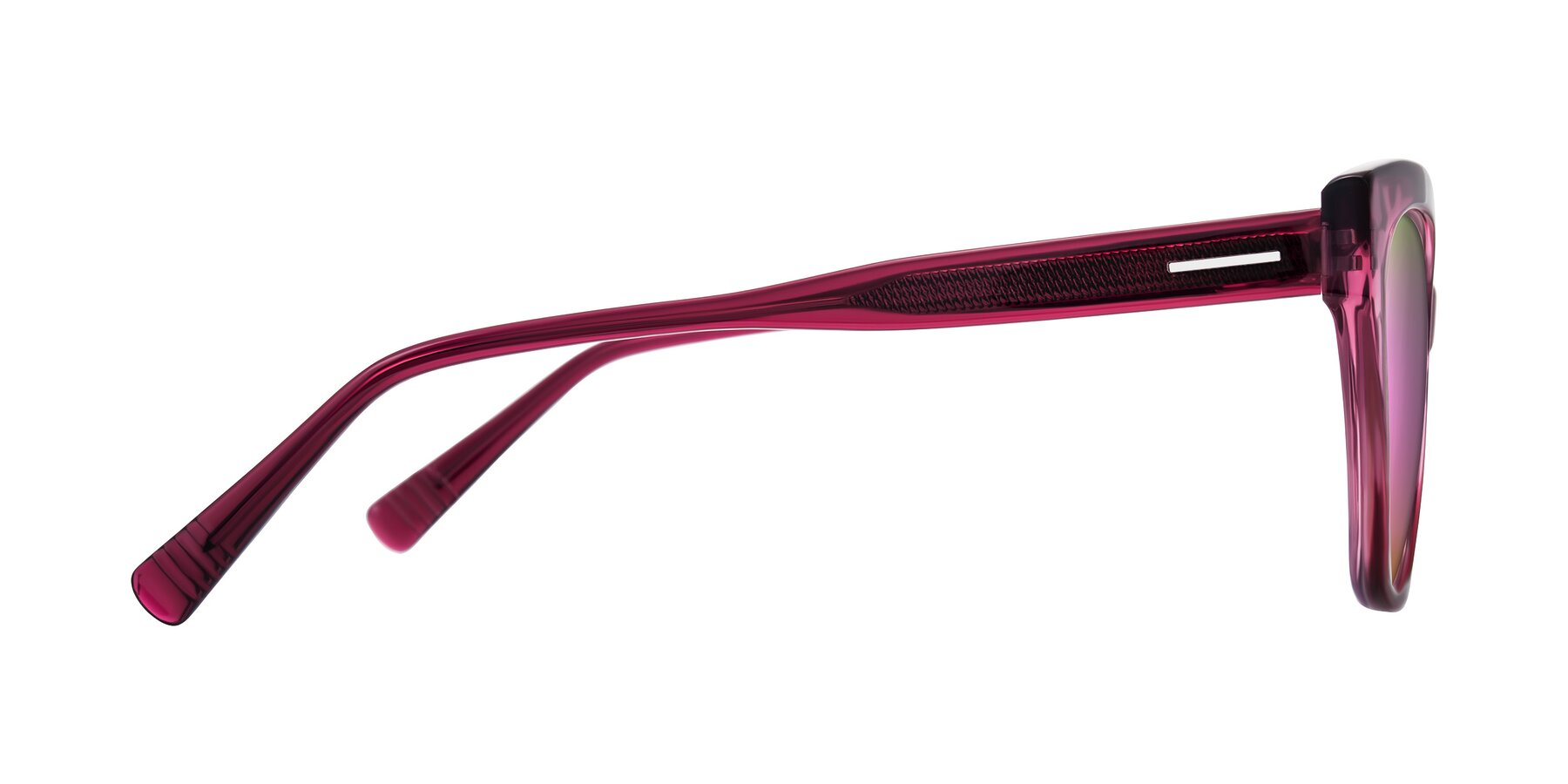 Side of Landecho in Gradient Purple with Pink Mirrored Lenses